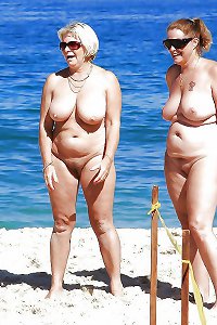 BBW matures and grandmas at the beach 269